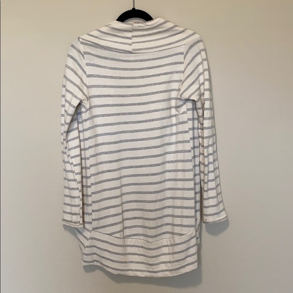 Anthropologie Cream & Grey Swoop Cardigan - Picture 2 of 2